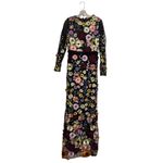 Mac Duggal NWOT   Black Embroidered Applique High Neck Long Sleeve Trumpet Gown Photo 7