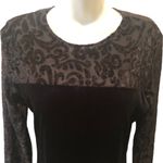 Diane Von Furstenberg VTG  Color Authority Maxi Dress S Flocked Velvet Winter Photo 3