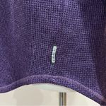 Co & Eddy Purple Waffle Knit Button Up Tunic Hoodie Size Large Photo 6