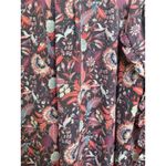 Evereve Floral Print Mock Neck Ruffled Sleeve Blouse Top Women's Size Medium Photo 5