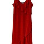 ZARA bright coral orange midi dress summer sleeveless lightweight breathable Photo 0