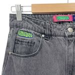Empyre Tori 90s Carpenter Jeans Size 4 Charcoal Wash Sk8 Wide Leg High Rise Gray Photo 8