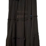 CeCe  Smock Waist Soft Tiered Gauze Skirt - Black Size Medium Photo 0