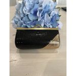 Vintage Gold Mesh Clutch Evening Bag Kiss‎ Lock Party Purse Small Photo 1