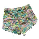 Wild Fable Womens Highest Rise Flower Power Cheeky Raw Hem Jean Shorts - Sz 10 Photo 4