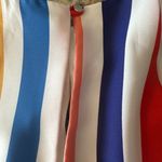 Tyche  Vici Halter Tank Rainbow Stripe Tie Front Size  Medium Keyhole front Photo 9