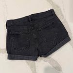 Old Navy  Denim Jean Boyfriend Shorts Women’s 0 Black Mid Rise Distressed Summer Photo 3