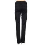 DL1961 Emma Power Coated Legging Rio Raw Hem Size 24 Party Dark Academia Goth Photo 2