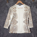 J. McLaughlin  Womens Insignia Catalina Cloth Paisley Equestrian Top Size Large Photo 0