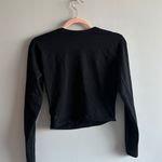 Aritzia black long sleeve cut out crop top Photo 2