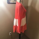 Reborn tunic orange and white block dress small Photo 3