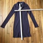 Project Social T  NWT Women's Charlize Button Front Rib Dress Brown Size M Photo 5