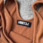 Audrey 3+1  Ribbed Brown Tank Top SIZE S Photo 1