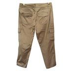 Cache  Gold Satin Type Rayon Crop Cargo Pant Stretch Finished Seams NWT $118 Photo 4