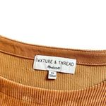 Madewell  Texture and Thread Corduroy Long Sleeve Swing Top Blouse Caramel XL Photo 7
