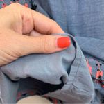 Anthropologie Corey Lynn Calter Ursula Chambray Beaded Embroidered Mini Dress Photo 3