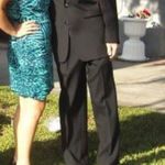 BCBGeneration BCBG Strapless Blue Satin Mini Formal Dress. Size 6 Photo 5