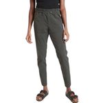 Athleta  Trekkie Paperbag Pants Size 4 Green High Rise Cinch Waist Hiking Outdoor Photo 2