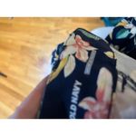 Old Navy Pixie Floral Print Ankle Pants Botanical Tropical Navy Blue 18 Photo 2