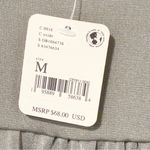 Free People  Womens Size Medium Intimately Grey Shimmer Turnt V Neck Long Sleeve Photo 4