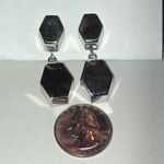 Sperry  Brand Elegant Vintage Silver Tone Retro Boho Geometric Earrings Photo 2