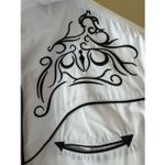 Rodeo Clothing Women's Southwestern Embroidered Long Sleeve Snap Western Shirt S White Size M Photo 8