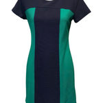 Boden Lizzie Ottoman‎ Sheath Dress Womens 6P Petites Color Block Ribbed Photo 0