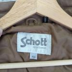 Schott Sportswear Genuine Leather Bomber Jacket Womens Size 40 Brown Photo 5
