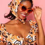 Dazey LA  Headspace Graphic Print Multiway Bandana Scarf Photo 0