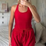 Fabletics  Red Workout Romper Photo 0