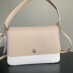 Tommy Hilfiger Tan and White Crossbody Bag with Minimalist Design Photo 1