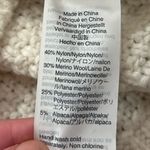 Madewell Cream Cable Knit Crewneck Sweater Size Small Photo 10