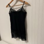 White House | Black Market  Lace Bottom Cami Top v-neck black Photo 1