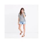 Madewell  Courier Button-Back Shirt in Stripe Mix XS Photo 2