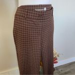 Betabrand  Brown Plaid Dress Yoga Pants Photo 2