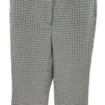 Anthropologie ‎ Maeve Plaid Crop Dress Pants Check Print Brown Navy Blue Size 0 Photo 5