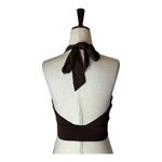 Tiger Mist  Brown Cross Tie Halter Neck Archie Top Size‎ XS Photo 6