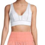 Free People Movement You're A Peach Workout Sports Bra in White Silver NWT Photo 0