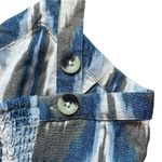 Shyanne Blue Tan Southwestern Print Cotton Mini Dress XS Country Sundress Rodeo Photo 5