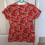 Koi Happiness Trix Cereal All Over Print Scrub Top EUC Sz XS Cotton Photo 4