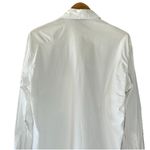 Versace VTG 90's Classic V2 White Collared Shirt Metal Logo Buttons L Old Money Photo 3