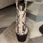 Style & Co Snake print Western style booties Women's Sz 7  White black grey Photo 5