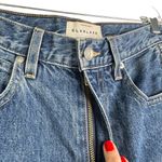SLVRLAKE London Jeans Size 27 Blue Raw Hem High Rise Straight Leg Denim Photo 5