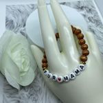 Wooden Beaded Fur Mama Bracelet Brown Photo 6