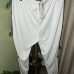 Adidas  Full Length Tapered Leg White and Black NWT Track Pants 2X Photo 5