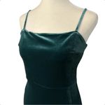 EXPRESS Velvet Spaghetti Strap Slip Bodycon Stretchy Mini Dress w/ Slit Size XS Photo 1