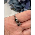 Adjustable Initial J Ring Silver Tone Chain Fashion Jewelry Photo 2