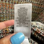 J.Jill  Marled Knit V Neck Sweater Rainbow Multicolor Women's Large Pullover Photo 7