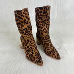 Beast Fashion   New Women's Beast Brooklyn Faux Suede Leopard Print Ankle Boots Brown Photo 6
