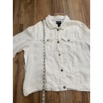 Jones New York 100% Linen White Button Front Jacket Shirt Shacket 2X Photo 5